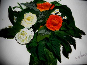 portrait d'un bouquet "artificiel"un dimanche d'été . 